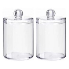 ARYKO 多用途棉花棒盒, 透明, 2個