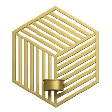 제이씨피 레트로 아이언 캔들 홀더 B, 골드