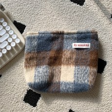 소리달 여성용 헤리트 기모 여행 경량 화장품 파우치