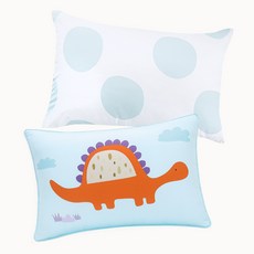 MYHOUSE 兒童卡通絎縫枕頭套, 迪諾恐龍
