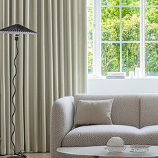 View House Stoney 四季保暖遮光窗簾 2p, 薄霧卡其