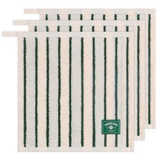 타올쿤 송월타월 타올쿤 멀티 스트라이프 36 고리수건, GREEN, 3개