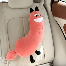 半島良品 汽車安全帶抱枕靠枕, 1個, 小狐貍