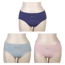 비에프엘 여성용 면스판 위생 팬티 3종 세트 BWP-7801