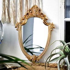 復古經典金色壁鏡 大, 單一顏色