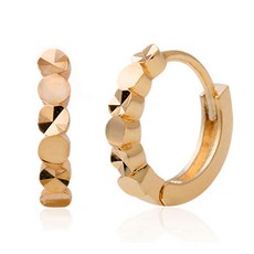 女性用 14K 金針日常圈形耳環 MS615 + 禮物盒