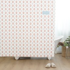 RESTINBATH 오웰 욕실 패브릭 샤워커튼, 1개, 화이트계열