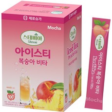 甜葉菊冰茶桃子, 5g, 100條, 1盒