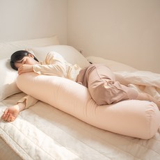 HOMURO 素色圓桶型抱枕, 粉色的