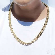 noid-b 醫療鋼基本鍊條男士項鍊 金色10mm