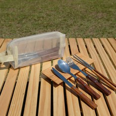 BANFF 雙人餐具組, 木質, 1套