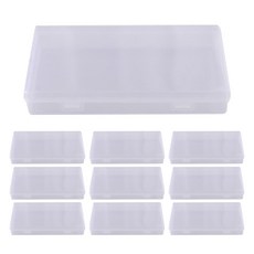 The Flow Company 方便收納的半透明迷你桌上型收納盒 大號, 單一顏色, 10個