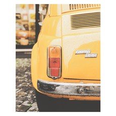 室內裝飾 現代風 黃色經典海報 + 白木掛軸組