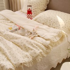 앤코튼 별꽃 부케 60수 순면 프릴 차렵이불