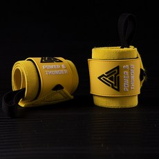 핏짐 헬스 손목 보호대 아대 2p, 옐로우, 1개