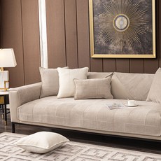 lovinglab Belluz 超細纖維現代沙發墊 3人座