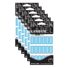 Petit 保護標籤貼紙 20-F221B, 6個, 藍色