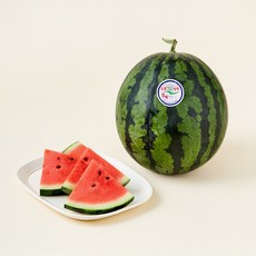 프리미엄 우곡 그린 수박, 1개, 6kg 미만