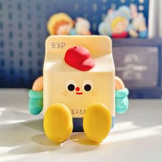 오하 LED 요구르트 핸드폰 거치 겸용 타이머 무드등, 화이트