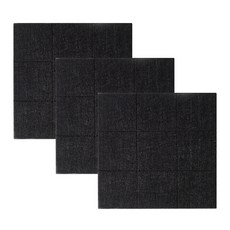 北歐毛氈留言板 3入, 黑色的