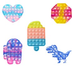 漸變色紓壓玩具 5入組, 一個