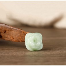 玉石簡約小型線香座 MW0147, 綠色玫瑰