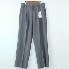 PLAYS 男款防皺褶飾寬版彈性西裝褲