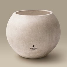 Morningscent 大理石紋路超輕量FRP歐式石材花盆 穩固換盆 植栽室內設計, 1個, A-10