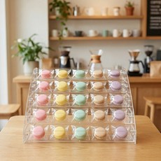 집사람 투명 계단식 진열대 5단, 1개