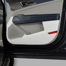 MAYTON Sportage NQ5專用 皮革 防刮 車門保護蓋, SC M186-7J, 暖灰色