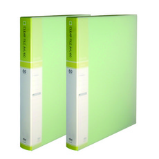 MiDAS HYUNPOONG 60頁 A4索引透明文件夾, 淺綠色, 2個