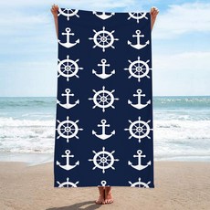 UNHAVE 夏日派對沙灘巾 90 x 180 cm, 1個, 06 航海