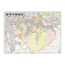 地圖.com 冠岳區管轄區域圖 護貝型 小 110 x 78 cm, 1個