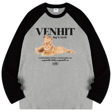 벤힛 캣츠라이프 레글런 롱 슬리브 통기성 긴팔 티셔츠