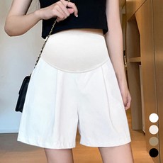 Hue Day 孕婦單褶短褲