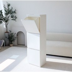 Promade 格蘭德現代三層收納櫃 120公升, 煙燻白