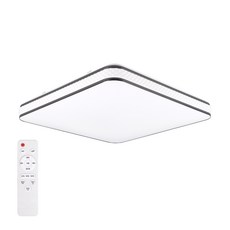 LED方形可變色室內吸頂燈 75W+遙控器, 白色的