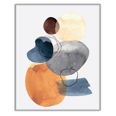 추상 일러스트 070 그림 인테리어액자 IDP-070, 실버