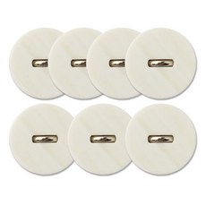 金屬荷蘭組合鈕扣 25mm, 7個, 白色N