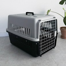 DING DONG PET 寵物航空籠, 黑色, 1個