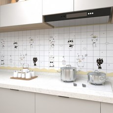 Anuro 廚房磁磚防油汙貼紙 B007, 1個