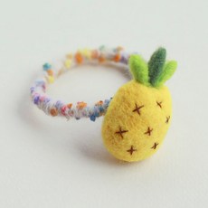 럭키밤비네 여아용 펠트후르츠 헤어끈