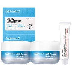 센텔리안24 마데카 하이드라 솔루션 젤크림 50ml x 2p + 크림 인텐시브 포뮬러 리페어 크림 15ml, 1세트