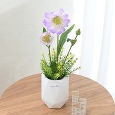 도시정원 스카비오사 조화 소품, 퍼플, 1개