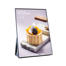 디트리 투명 아크릴 꽂이 메뉴판 블랙, 1개