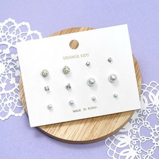 兒童日常耳環 6款 2入