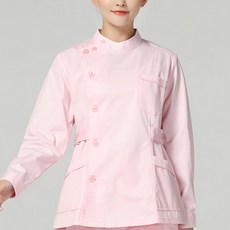 언헤브 심플 긴팔 깔끔한 간호사복 상의