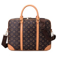 花紋單肩手提包 GT 516, 棕色