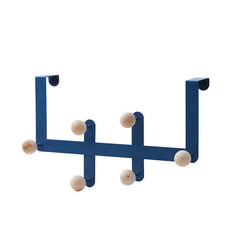 標準生活木球門衣架, 藍色, 1個