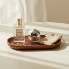 MINIMO 室內裝飾橢圓形木託盤, 單一顏色, 2個